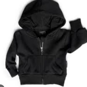 Black little bipsy logo hoodie